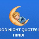 400+ Best Good Night Quotes In Hindi | गुड नाइट कोट्स इन हिंदी